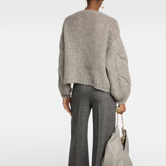 Loewe Anagram open-knit mohair-blend sweater - Picture 2 of 11